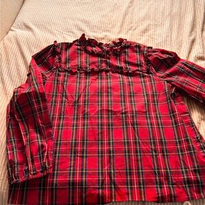 J. Crew tartan Plaid Top- large